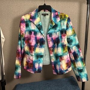 Lafayette 148 Blazer Vibrant Multicolor